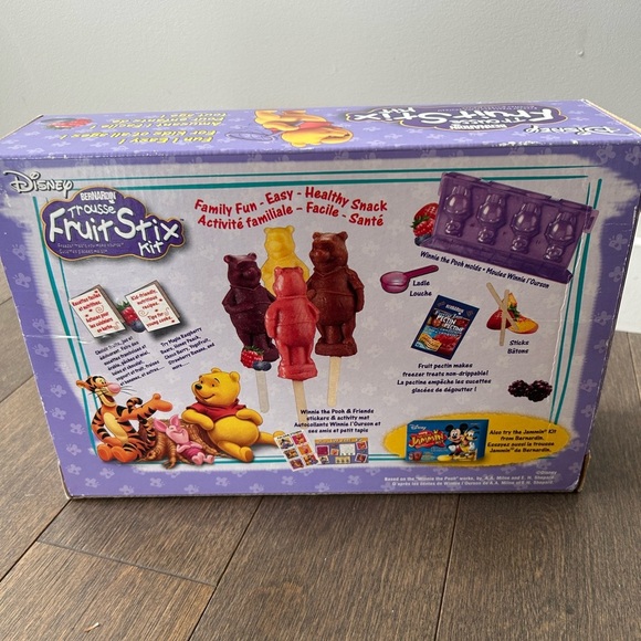 Vintage RARE Disney Winnie the Pooh fruit stick kit NEW - Picture 5 of 9